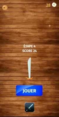 knife and apple game Screen Shot 0