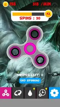 Finger Spinner Game Screen Shot 0