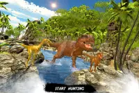 Wild dinosaur family survival simulator Screen Shot 0