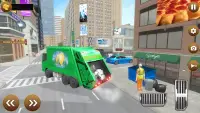 नई कचरा डंप ट्रक ड्राइविंग: कचरा ट्रक खेल Screen Shot 3