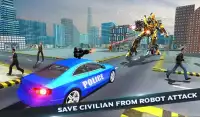 NAS Policja samochód robot dziki koń gra Screen Shot 1