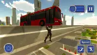 Flying Superhero Panther Assault Rescue Mission 3D Screen Shot 3