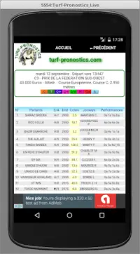 Turf: results and predictions Screen Shot 7