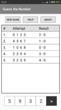 Guess the Number Screen Shot 1