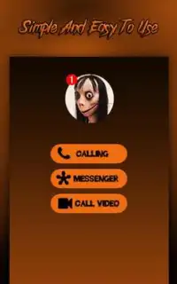 Momo Challenge : Horror Video Call Simulation Momo Screen Shot 0