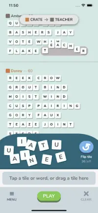 Words n' Thieves - Multiplayer word building game Screen Shot 1