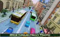 superhéroe pasajero autobús conducción simulación Screen Shot 9