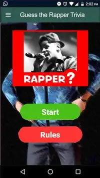 Guess the Rapper Trivia Quiz Screen Shot 0