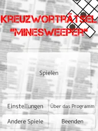 Kreuzworträtsel "Mine sweeper" Screen Shot 8