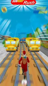 Subway Santa Xmas Surf: Subway Surfer 3D Screen Shot 0