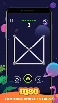Star2Star - One Stroke Brain Puzzle Game Screen Shot 0