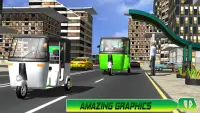 Modern auto tuk tuk Real rickshaw game 2021 Screen Shot 4