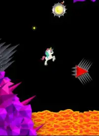 Princess Pony Unicorn - Flappy Horse Cute Game Screen Shot 0