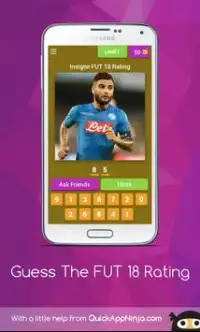 Guess The FUT 18 Player Rating | FIFA 18 Quiz Game Screen Shot 4