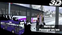 Snow Bus Driver Simulator HD Screen Shot 2