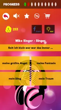 Beende den Song Text - Musik-Quiz App Screen Shot 2