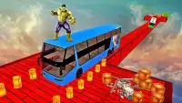 Superhero Crazy Bus Driving : Tourist City Coach Screen Shot 0