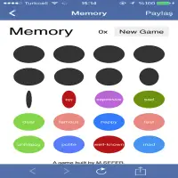 English words with memory game Screen Shot 1