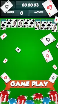 Spider Solitaire - Card Games Screen Shot 2