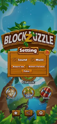 Block Puzzle Z - No Ads, Free 100% Screen Shot 2