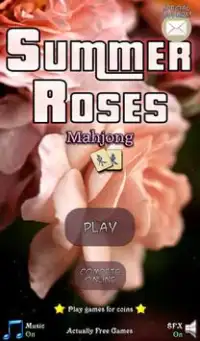 Hidden Mahjong: Summer Roses Screen Shot 0