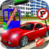 Paralell car parking realistic town game