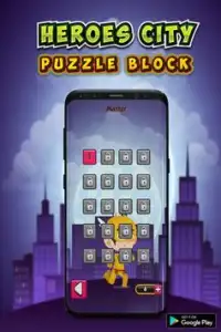 Heroes City Puzzle Block Screen Shot 3