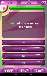 English Prepositions Quiz Screen Shot 5