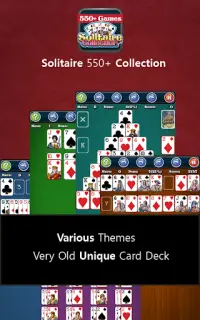 550+ Jeux de cartes Solitaire Screen Shot 0