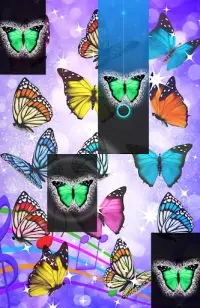 Purple Piano Glitter Tiles Butterfly : Songs 2019 Screen Shot 1