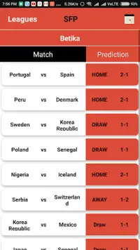 Super Football Predictions Screen Shot 3