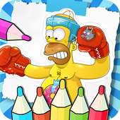 Coloring Book For The Simpson