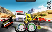 मौत मोटो बाइक दौड़ - मोटरसाइकिल दौड़ खेल Screen Shot 2