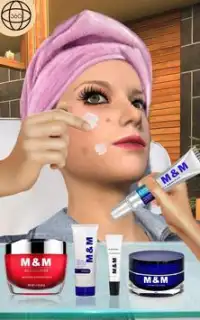 Лицо Составить & Красота спа салон макияж игры 3D Screen Shot 2