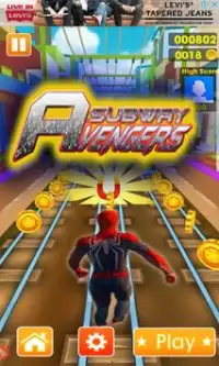 Subway Avengers : Spider-man Run Screen Shot 0