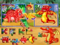 Dinosaur VS Dragon Puzzle: Jigsaw Free Games Screen Shot 6