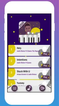 Piano Tiles Justin Bieber Screen Shot 0