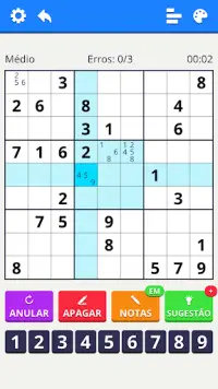 Sudoku Níveis: Enigmas Diários Screen Shot 6