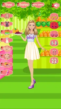 Fruiterer Girl Dress up Game Screen Shot 3