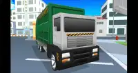 Blocky Garbage Truck Simulator Screen Shot 7