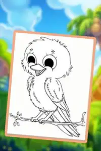 Buku Mewarnai Burung 2018! Game Paint Gratis Screen Shot 21