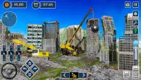 Excavator sim destroying games Screen Shot 4