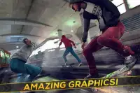 스케이트 보드 기차 타고 경주 - 빠른 속도 도전 3D Screen Shot 1