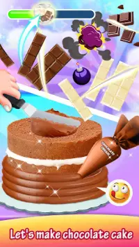 Chocolate Rainbow Cake - Cake Love Screen Shot 1
