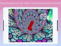 super 3D  colorful illusion tunnel Screen Shot 6