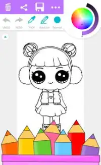 Surprise Coloring Book Dolls Screen Shot 2