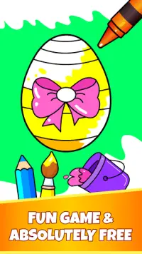 Easter Egg Coloring - Surprise Eggs Game For Kids Screen Shot 3