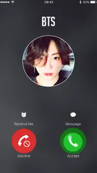 BTS fake call Screen Shot 1