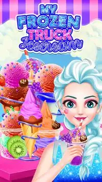 Ice cream truck games for Girls - Frozen Dessert Screen Shot 0