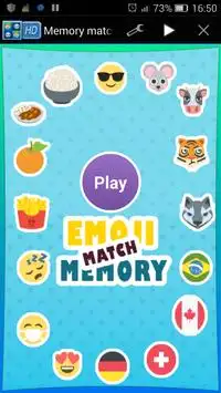 Memory match - Emoji Screen Shot 0